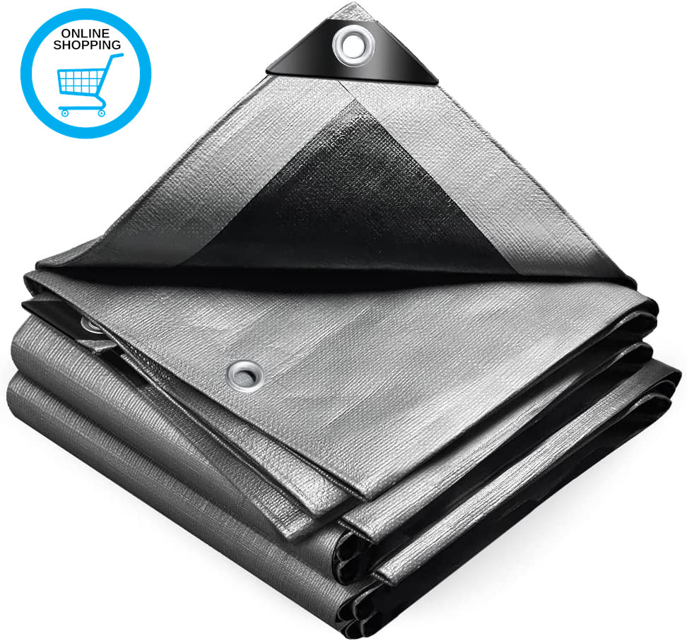 ® 4X6M Tarpaulin Heavy Duty 240 G/M² Waterproof Tarplarge Ground Camping Sheet w