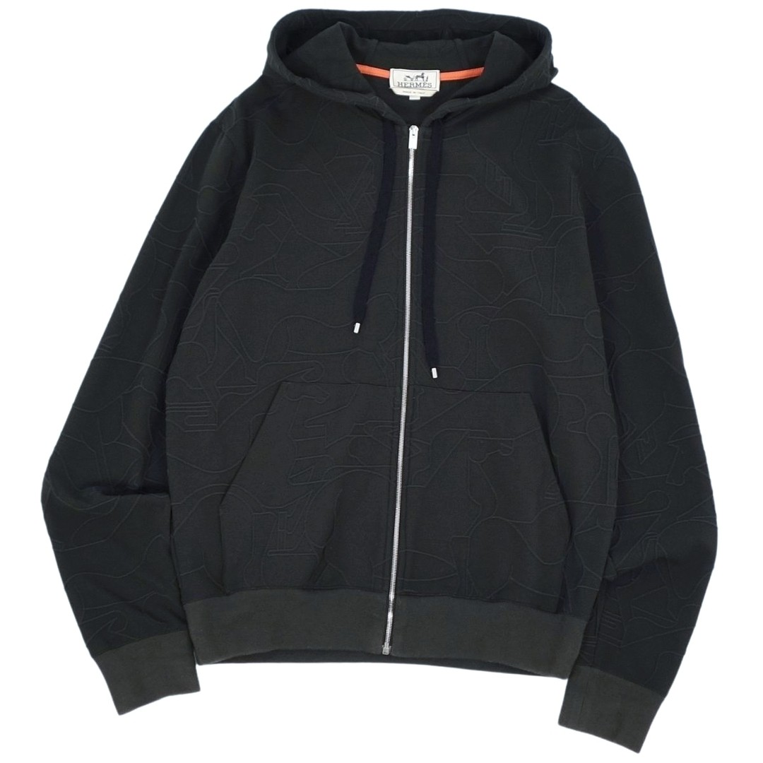 ⭐️非売品⭐️HERMES ダークグレー ジップアップセーター ジップ HERMES(エルメス) ニット・セーター(メンズ) - 海外通販