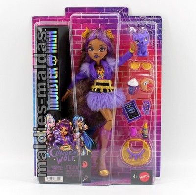 Monster High Clawdeen Wolf mit Mondsichel Handtasche JHK30 NEU/OVP Puppe Doll.