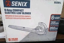 Senix Lightweight 6 AMP Electric handheld Leaf Blower 155 MPH Performance BLE06L