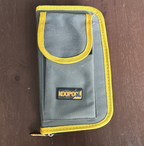 KOOPOOL magnets and mirrors  Kit w/ Gray/Yellow Zip Case and Assorted Tools