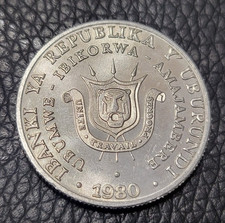 1980 Burundi 5 Franc Coin