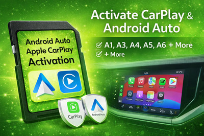 NEW! Audi A1,A2,A3,A4,A5,A6,A7,A8, 4G C7 Navigation Update Europa 2026 + Carplay