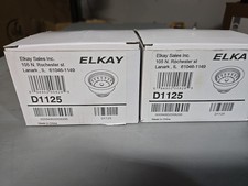 2-Pack - Elkay D1125 Kitchen Sink Drain w/ Removable Basket Strainer Stopper