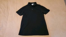 Lacoste Mens Polo Black Mono Logo FR Size 4 Regular Fit US Medium