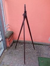 Trépied En Bois Et Laiton Époque Modernité Instrument Scientifique '900
