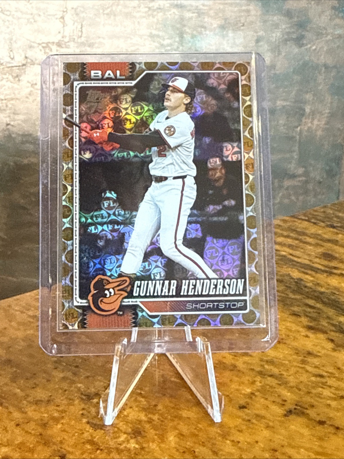 2026 Topps Series 1 Gunnar Henderson #46 Hidden Mascots Gold SSP 4/50 Orioles