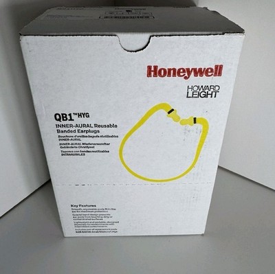 Honeywell Quiet Band Inner-Aural Banded Earplugs NRR 27 10-Pairs QB1HYG New