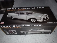 1/18 Acme 1957 Chevrolet 150 Street Strip Silver/White A1807016