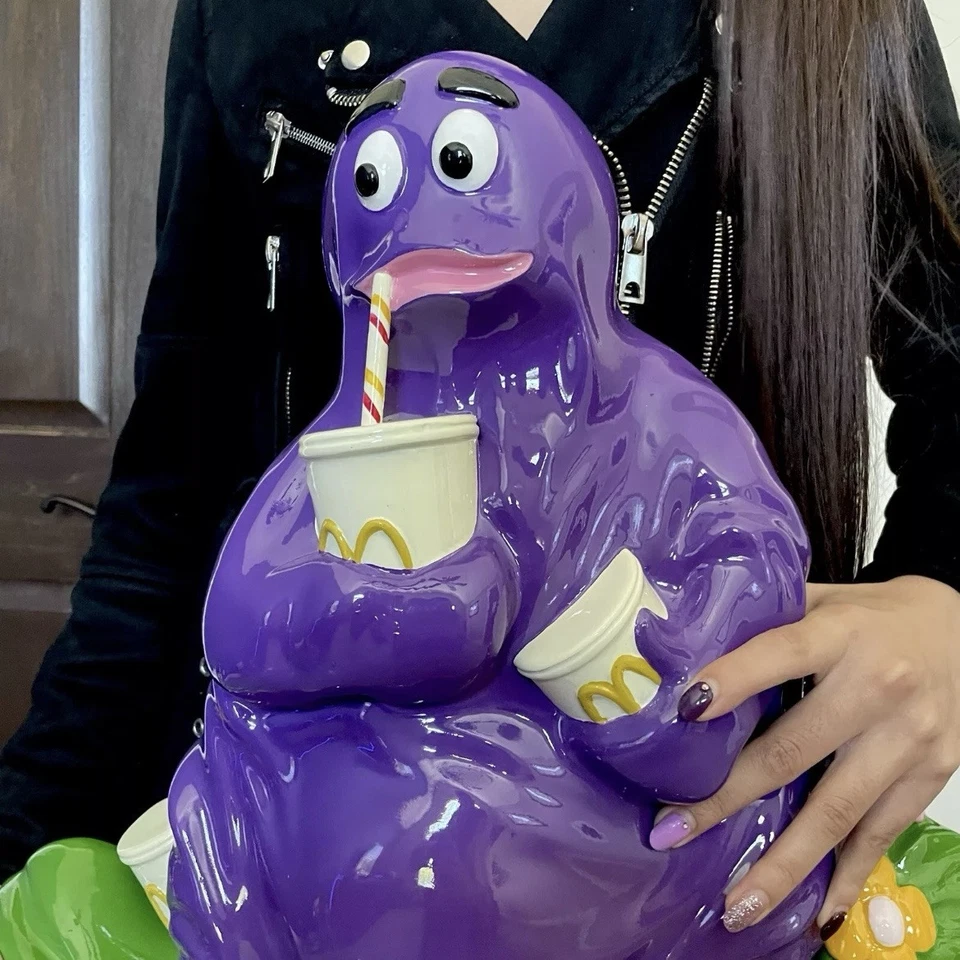 🍔 Vintage Grimace McDonalds Statue Sign Plaque Man Cave - Image 3 of 4