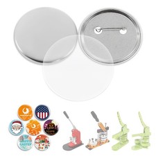 100 Sets Of Metal Button Supplies Blanks 75mm / 2.95 In approx. 3 Inch For But