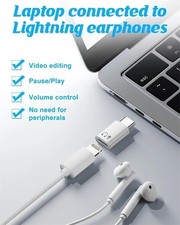 Female to USB C Male Audio Adapter for iPhone 15 16 17 iPad