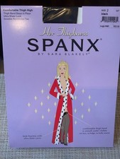 Spanx Her Highness Black Thigh High Ultra Sheer Invisible Reinforced Toe Size 2