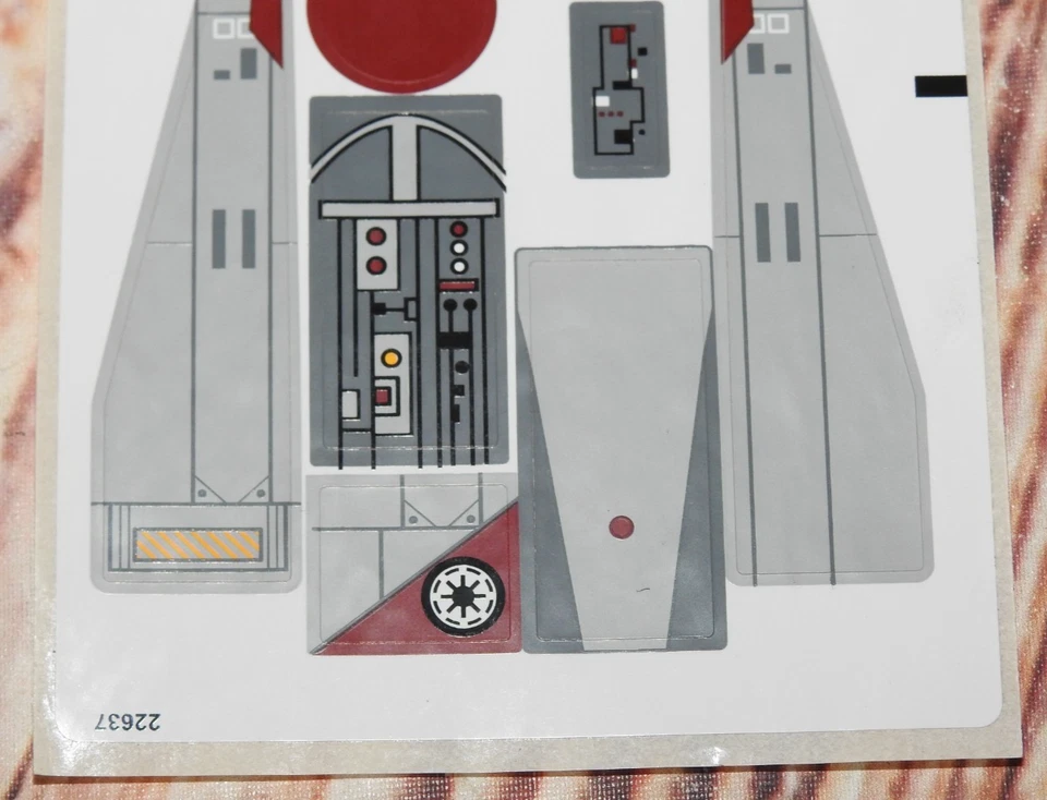 2014 LEGO sticker set for 75039 V-Wing Starfighter - Image 3 of 4