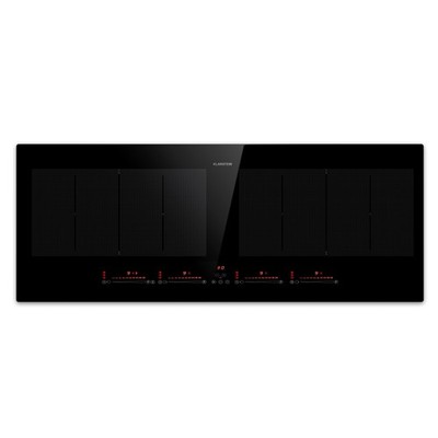  Induktionskochfeld 90cm 4 Kochplatte Flex Kochzonen 7200 W Einbau Timer Schwarz