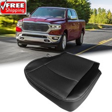 For 2013-2018 Dodge Ram Laramie 2500 3500 Driver Bottom Leather Seat Cover Black