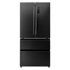Uimoso French Door Refrigerator 18.9 Cu. Ft. with LED Control Panel for Kitchen