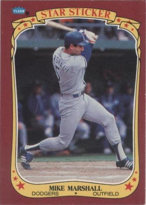1986 Fleer Star Stickers - Mike Marshall #71 - 1 of 1