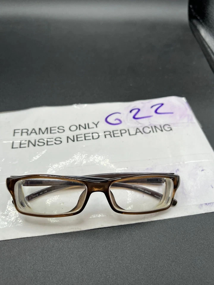 Marco de gafas Giorgio Armani GA 14 8B2 auténtico marrón 52-14 Foto 2 de 4