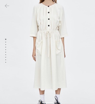 zara embellished midi dress