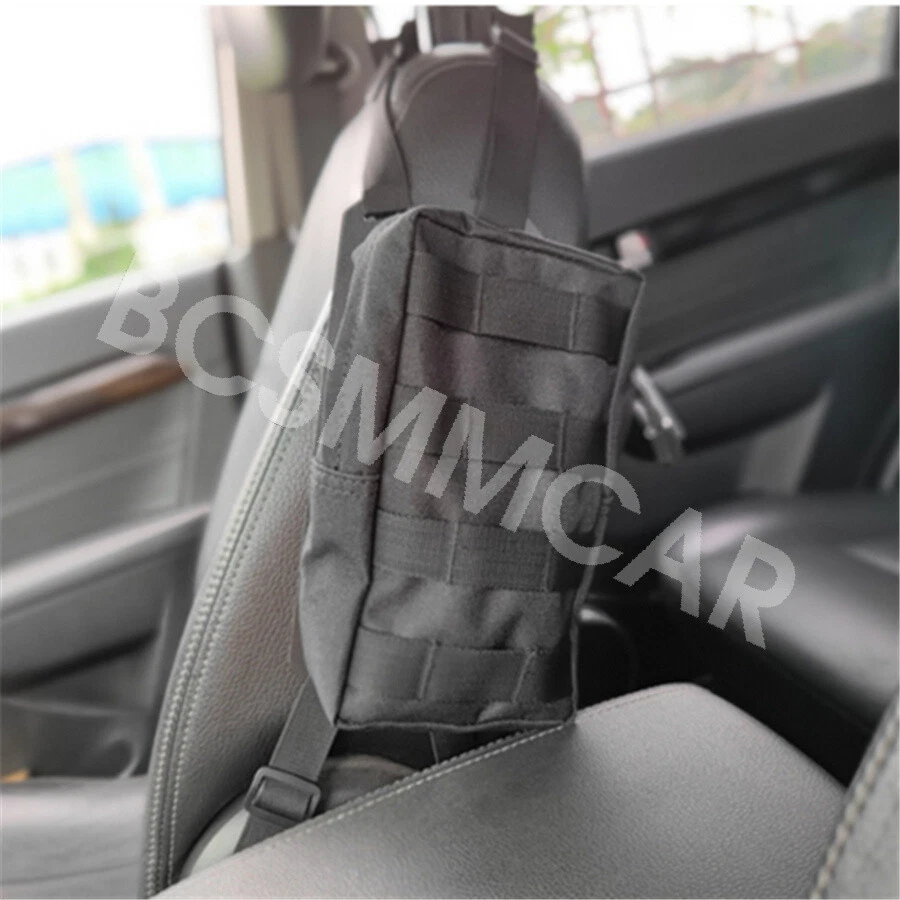 Organizador de panel trasero de asiento de coche táctico bolsillo interior ordenado bolsa de almacenamiento colgante Foto 4 de 4