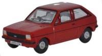 Oxford Diecast 76FF001 - Rot Ford Fiesta Mk1 1:76 MaßStab