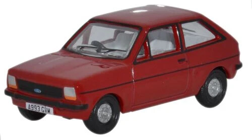 Oxford Diecast 76FF001 - Rot Ford Fiesta Mk1 1:76 MaßStab-image