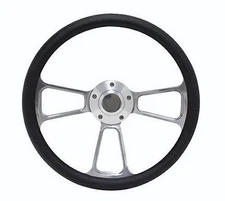New World Motoring Yamaha Golf Cart 14" Billet & Black Steering Wheel Include...