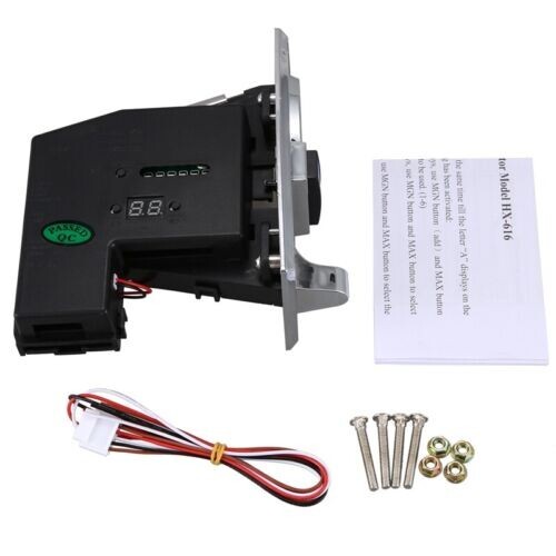 6 Multi Coins Token Acceptor Selector for Vending Machine Arcade Game 12 Volt - Picture 11 of 12