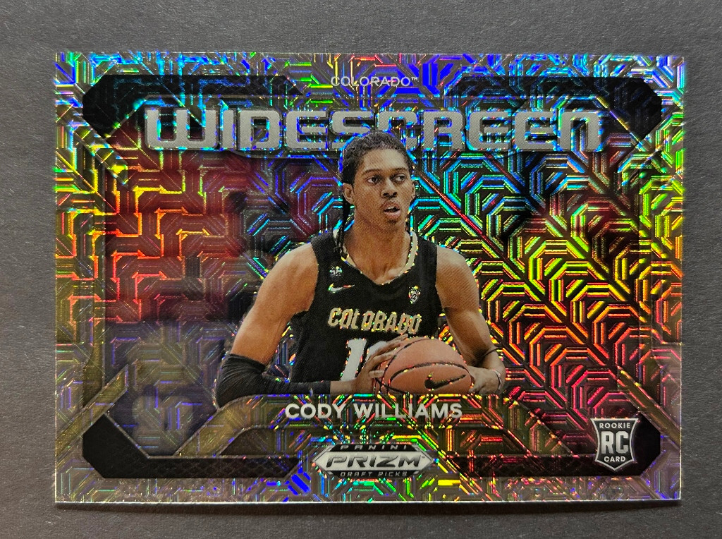 2024 Cody Williams #10 |Panini Prizm (Mojo #10/25) ‘Widescreen’ Draft Rookie NBA