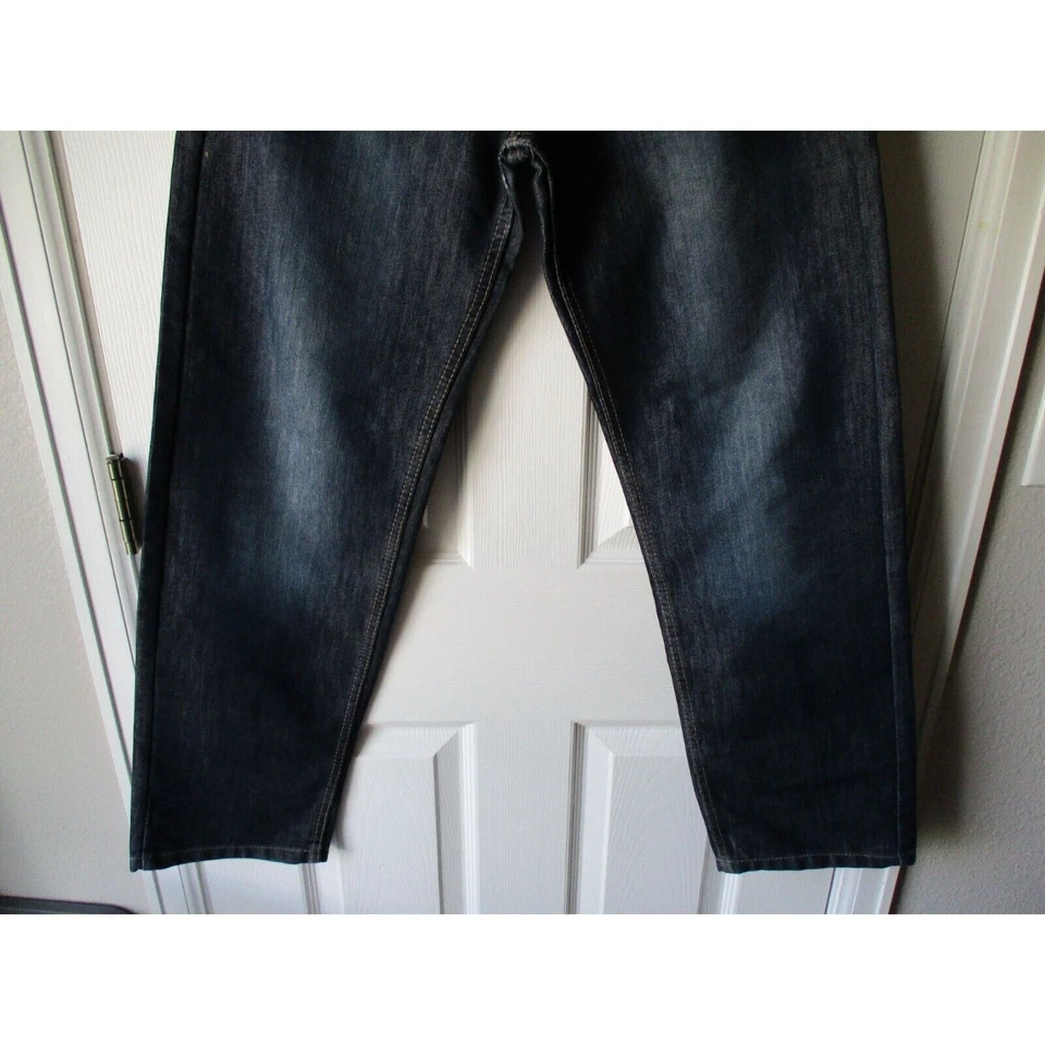 English Laundry Jeans Boys 18 Dark Wash Relaxed Straight Leg Casual Loose Fit - Image 4 of 4