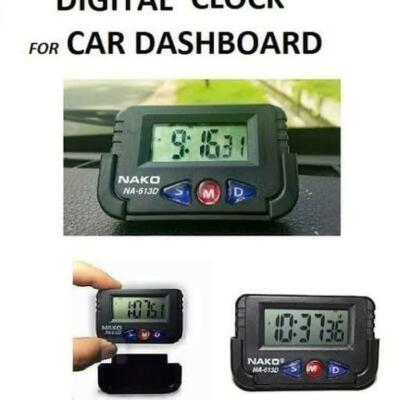 Car Dashboard Desk Alarm Clock and Digital Stopwatch with