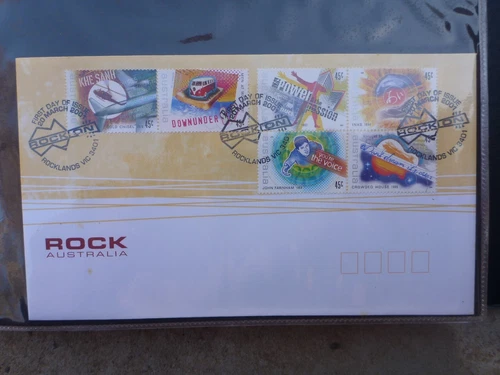 AUSTRALIA 2001 Rock On Ropck N Roll Legends set 10 Stamps First Day Covers