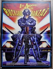 The Adventures of Buckaroo Banzai French Movie Poster Original 15"23 1984 Weller