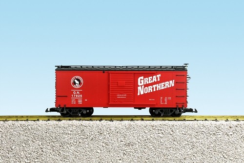 Trenes EE. UU. Escala G R19154B Great Northern #17926 vagón de carga - techo rojo/negro | Zustand: New