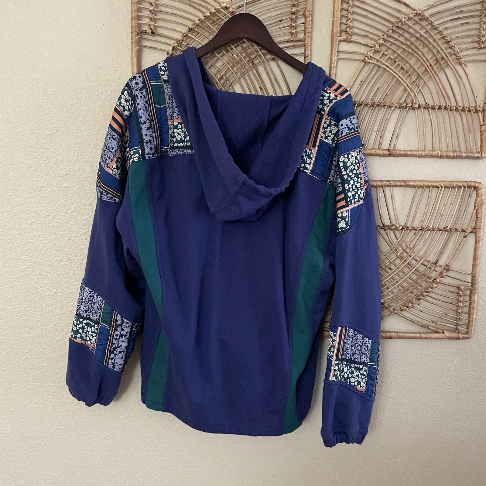 free-people-movement kickoff pullover floral sleeves hoodie