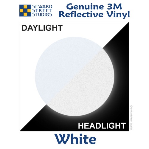 Tribal Reflective Helmet Decals, 4 White Bike Frame Reflector Stickers #877R - Picture 5 of 7
