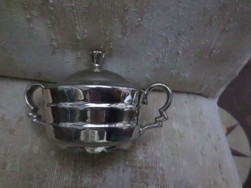 Rosenthal Porcelain Silver Chrome overlay Wicker handle Coffee Tea Pot Cream Sug - Picture 13 of 21