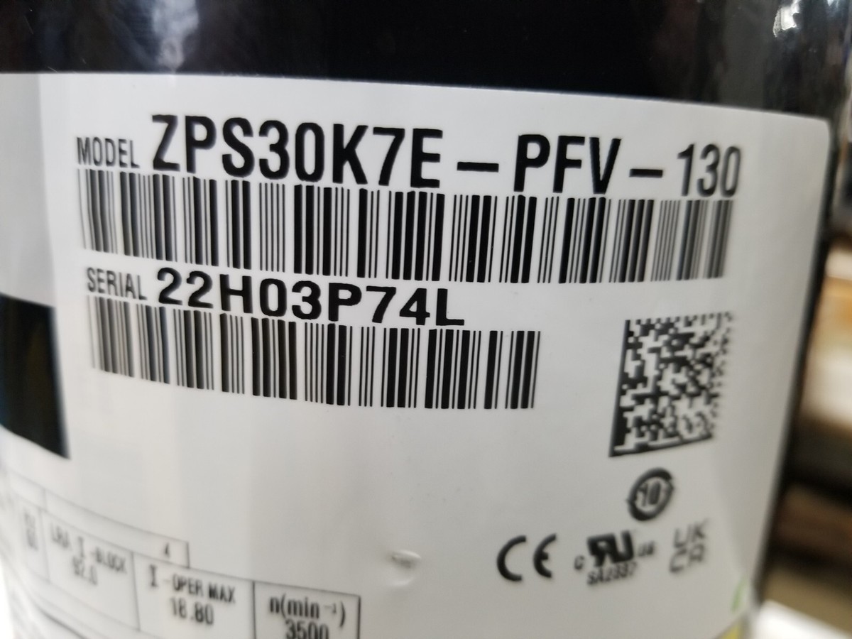 COPELAND ZPS30K7E-PFV-130 230V 1PH 60HZ R-FOUR TEN A 2-STAGE