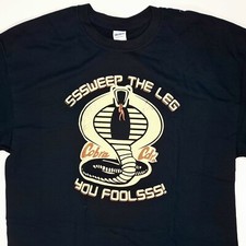COBRA KAI Shirt SWEEP THE LEG YOU FOOLS! Gr. XL NEU Black G.I. Joe & Karate Kid