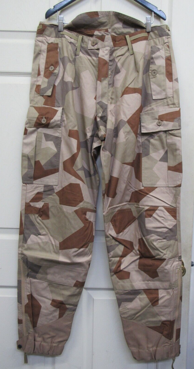Swedish M90 Desert Camo Trousers Pants Combat M90K Desert Splinter