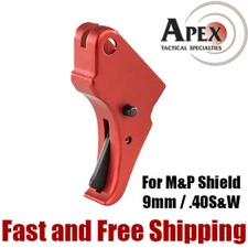 Apex Tactical Action Enhancement Aluminum Red Trigger for M&P Shield 9mm / 40S&W