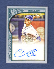 CHRIS ARCHER 2015 TOPPS GYPSY QUEEN ON CARD AUTOGRAPH AUTO # / 50 TAMPA BAY RAYS