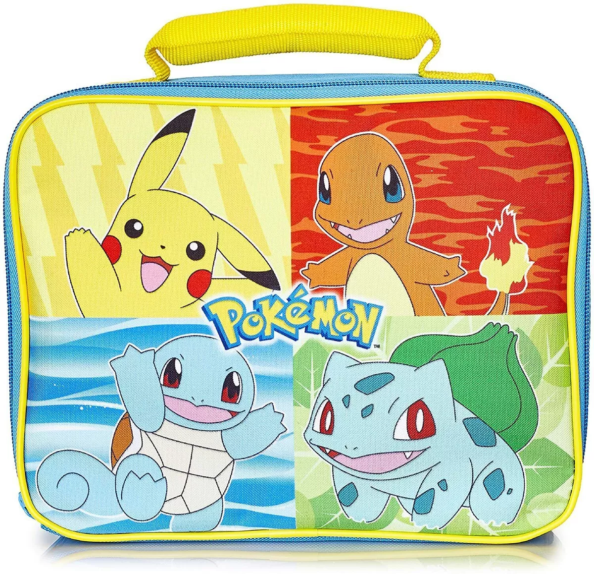 Pokémon Lunch Box With Pikachu, Squirtle, Bulbasaur, Charmender For Kids &  Teens