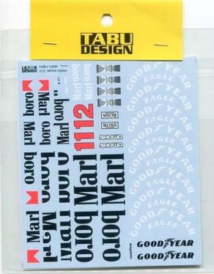 TABU Design 1/12 McLaren MP4/4 1988 F1 Decals Marlboro