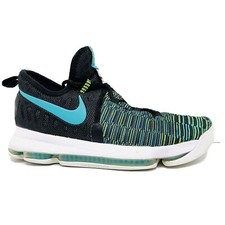 Nike KD9 Kevin Durant Jade Black Zoom Sz 7Y 2016 855908-300 Basketball Shoes