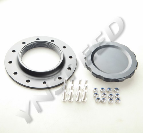 7618A Aluminum Fuel Cell Cap Assembly For RCI Fuel Cells OD 4" Black Anodized - Picture 5 of 5