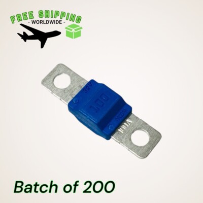Lot of 200 AUTOMOTIVE FUSES 100A 32V Blue MTA 6301827M1 Free Shipping