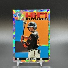 Luis Matos 2022 Bowman Chrome #'d/150 Hi-Fi Futures Atomic Refractor - SF Giants
