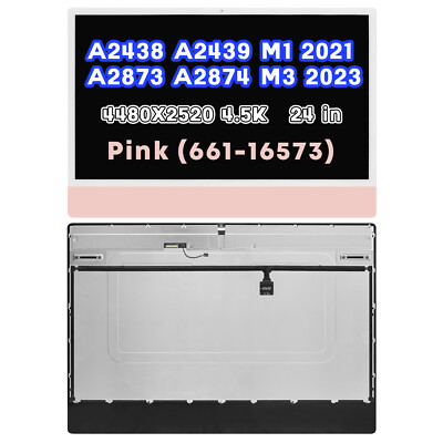 661-16573 For iMac 24'' A2874 M3 2023 LCD Screen Display Replacement Assembly New